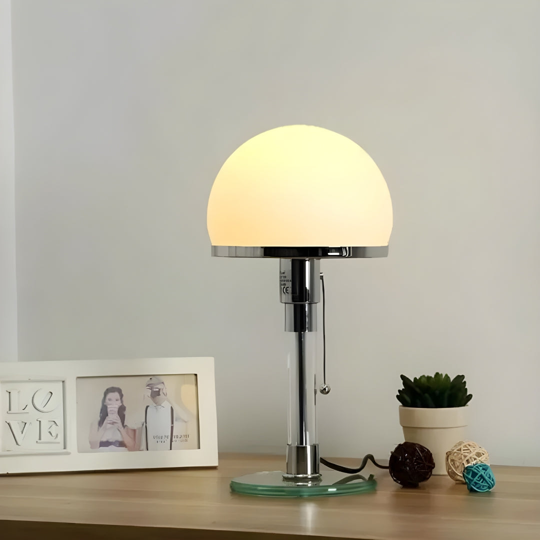 Lampe De Chevet Verre Blanc