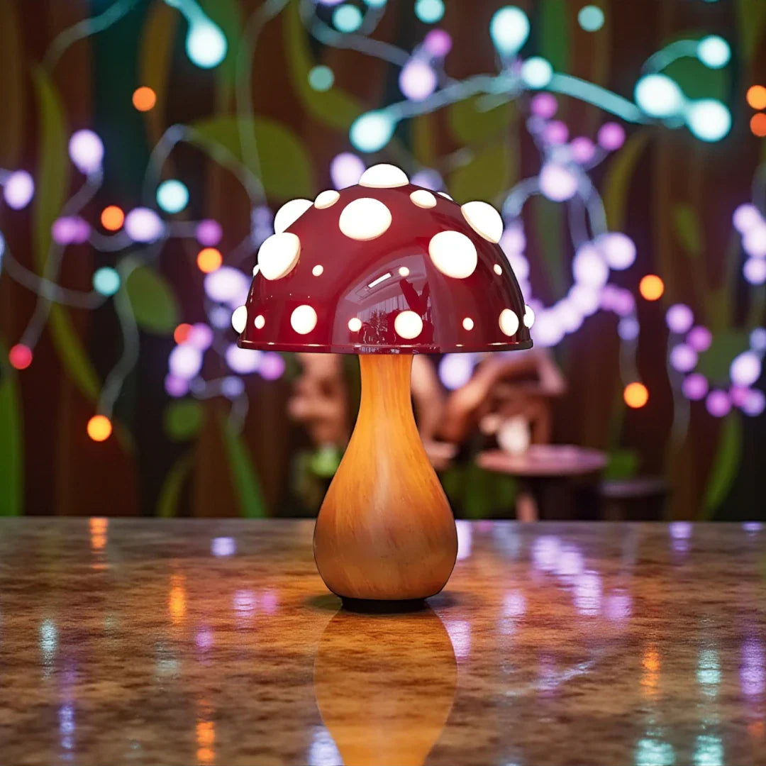 Lampe De Chevet Forme Champignon