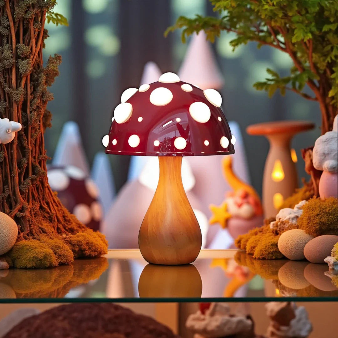 Lampe De Chevet Forme Champignon
