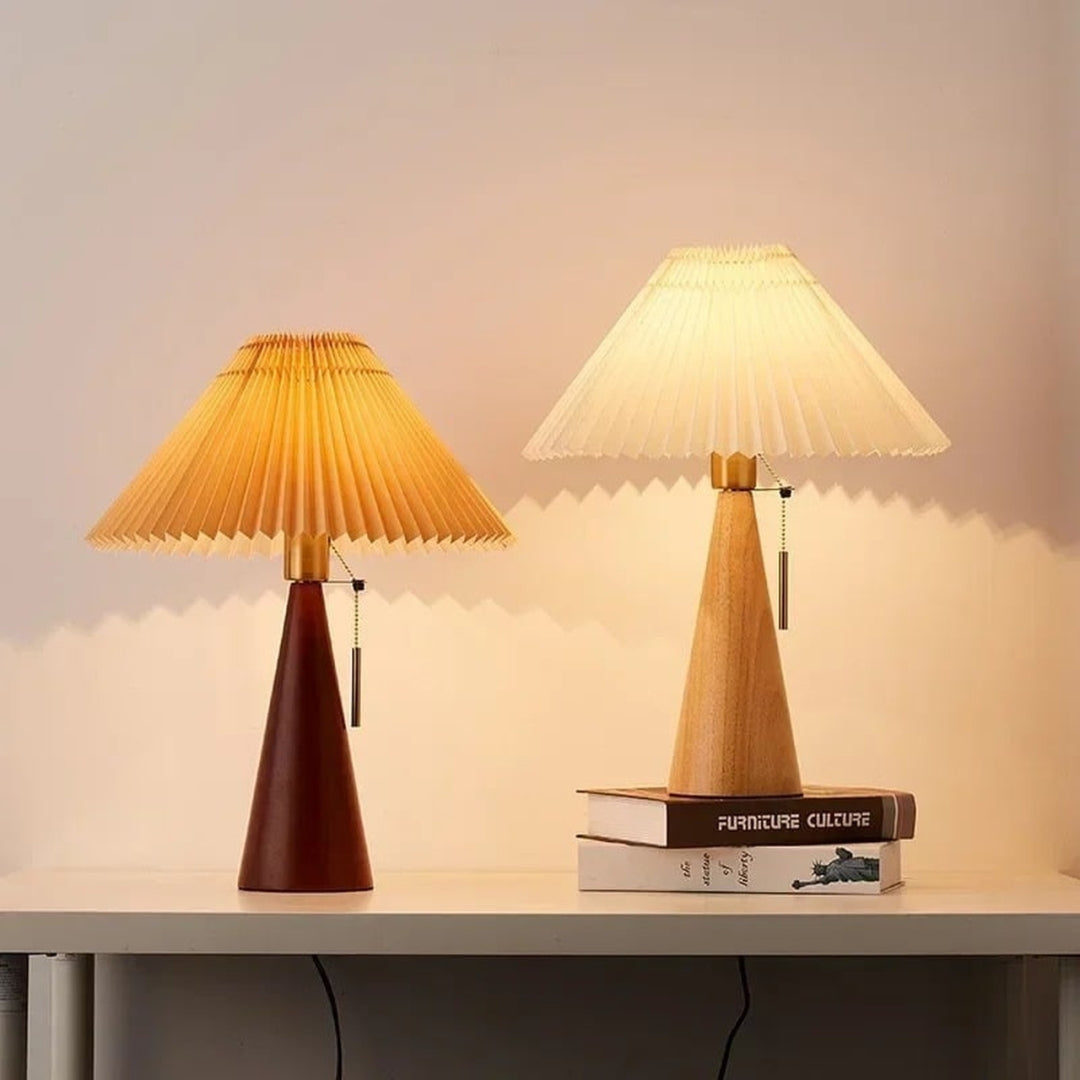 Lampe De Chevet Bois Et Blanc