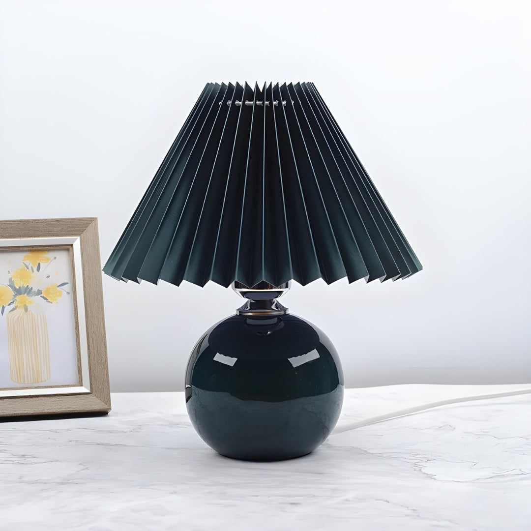 Lampe De Chevet Abat Jour Plissé