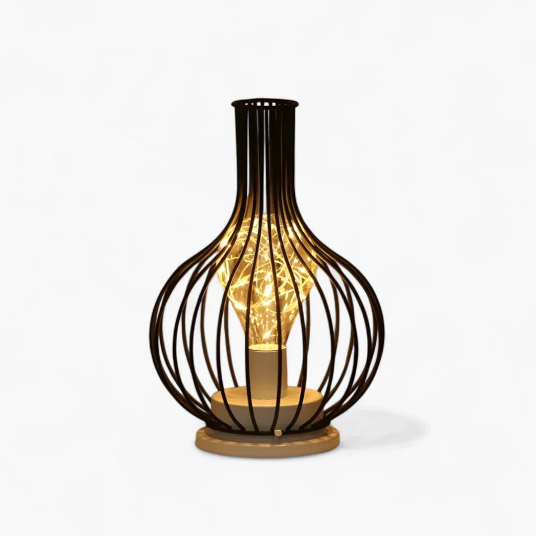 Lampe De Chevet En Fer Noir