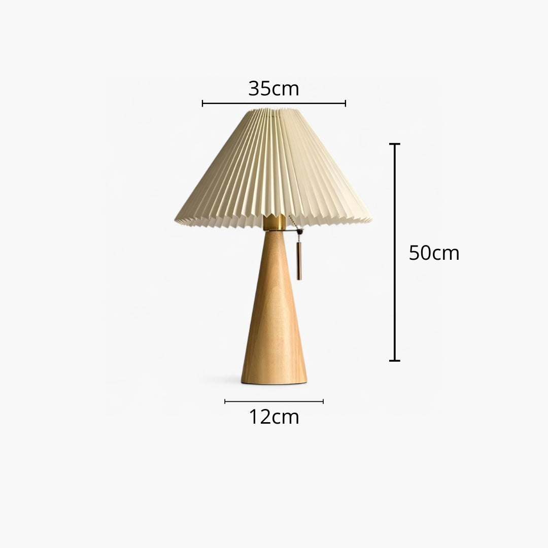 Lampe De Chevet Bois Et Blanc