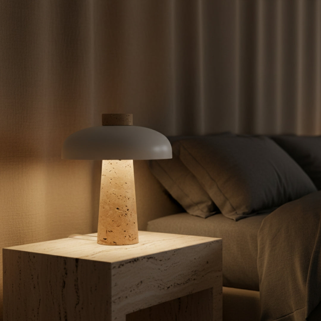 Lampe De Chevet Design En Pierre