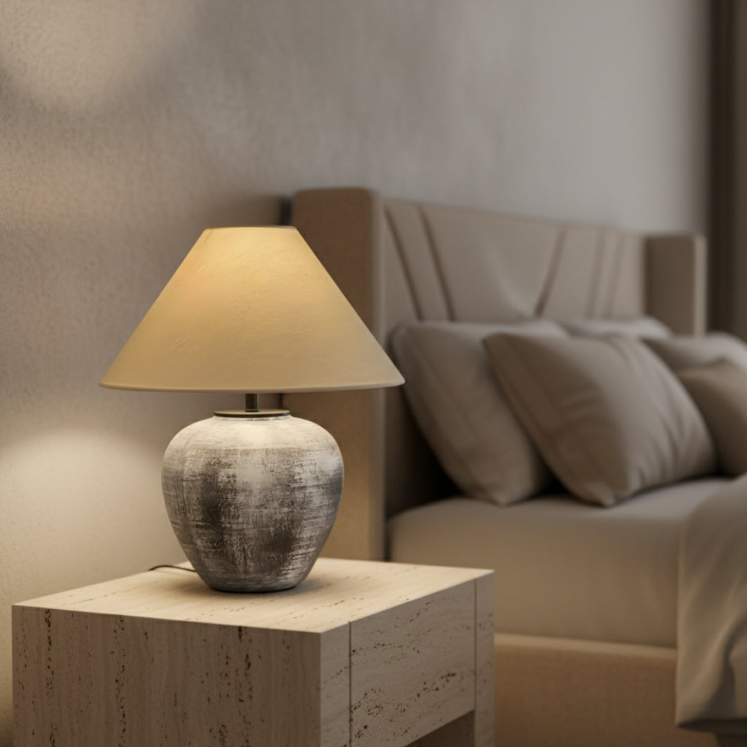 Lampe De Chevet Japonaise En Céramique