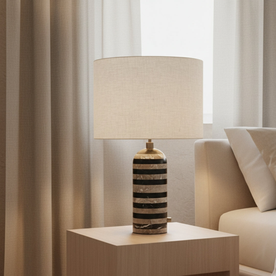 Lampe De Chevet Socle En Marbre