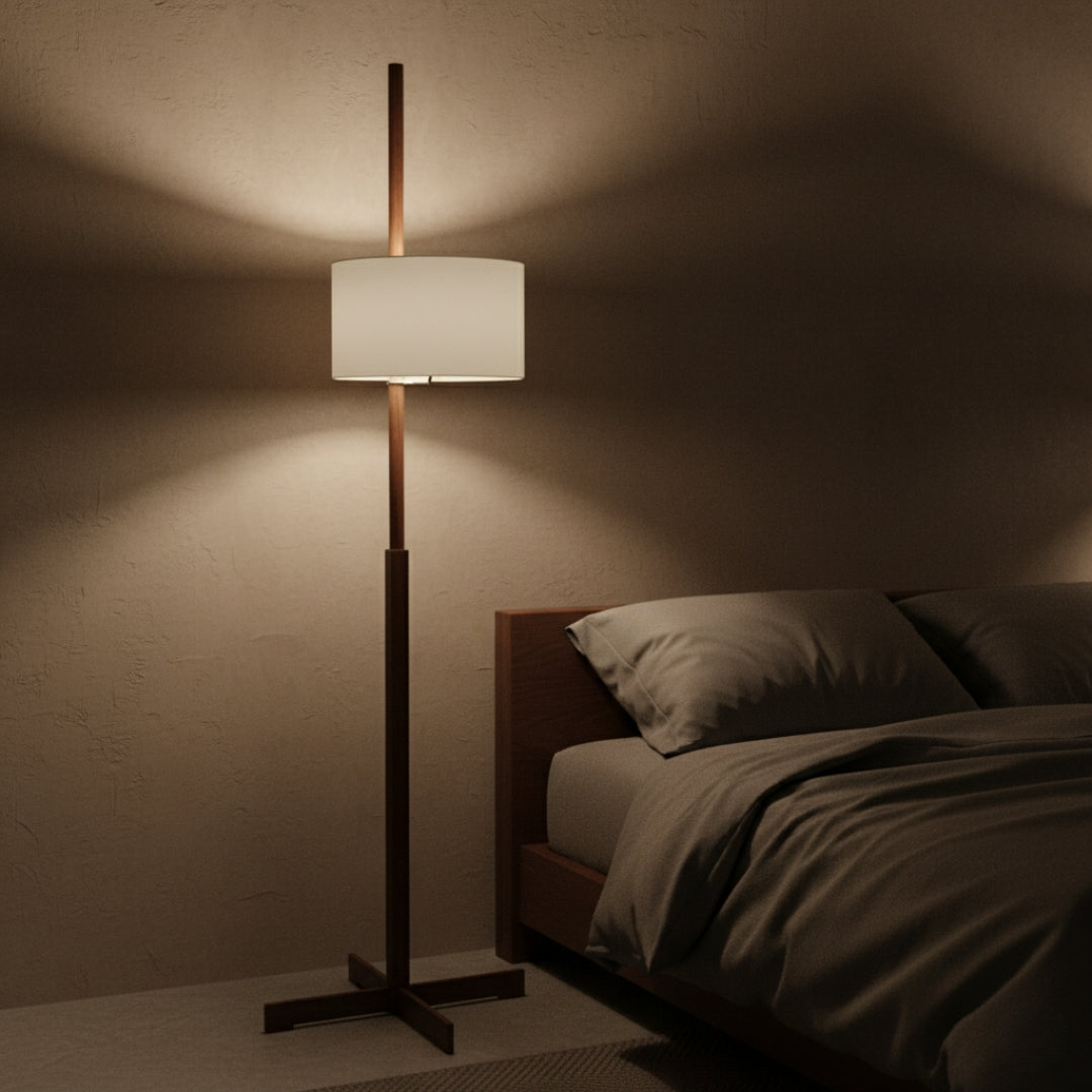 Lampe Sur Pied Bois Massif
