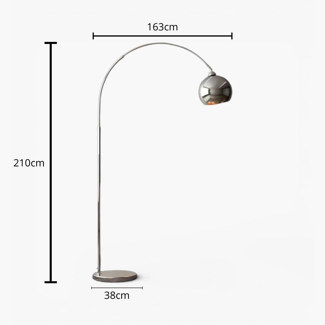 Lampe Sur Pied Design Chrome