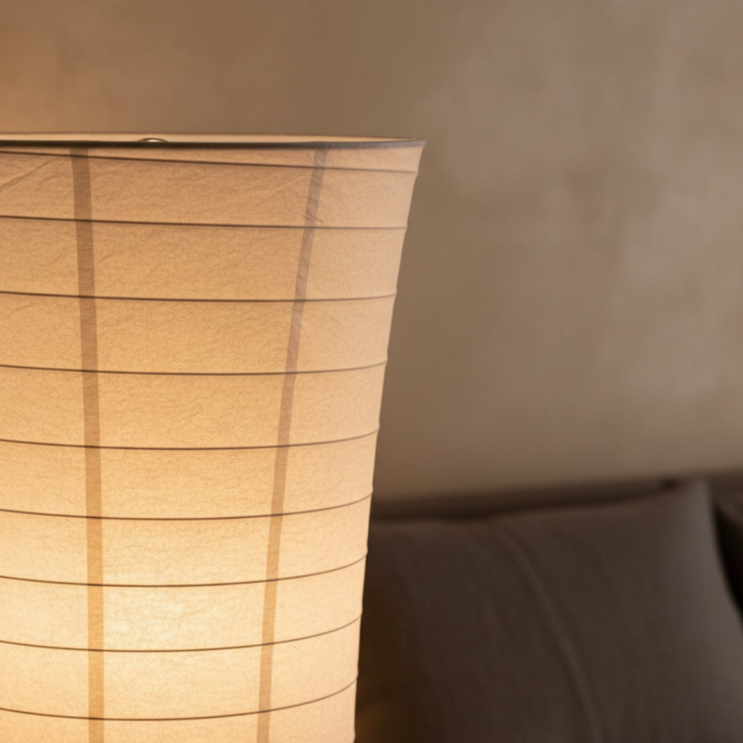 Lampe Sur Pied En Papier De Riz