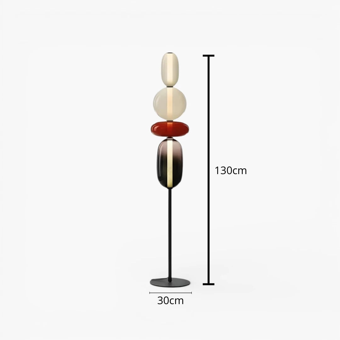 Lampe Sur Pied En Verre