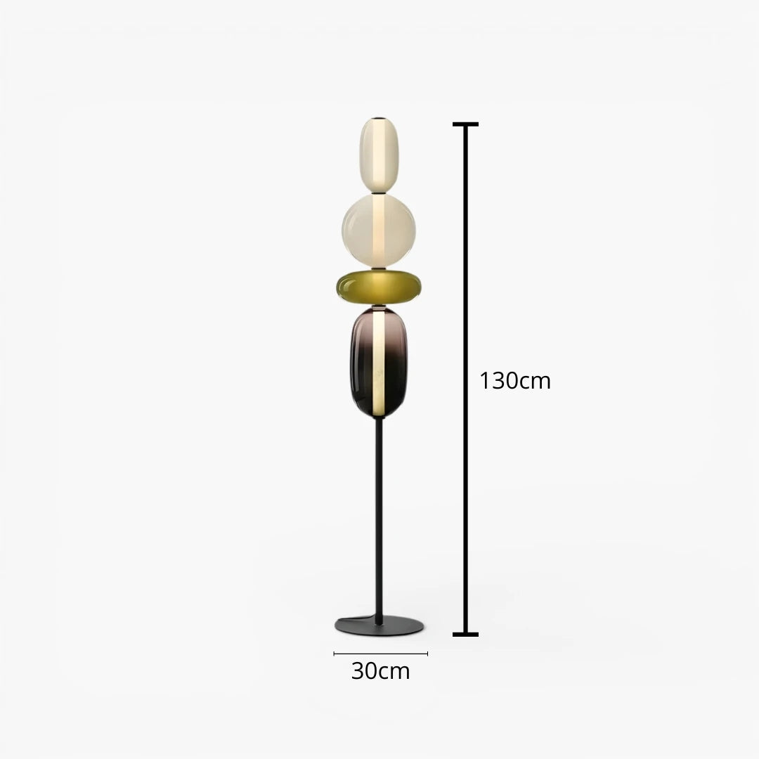 Lampe Sur Pied En Verre