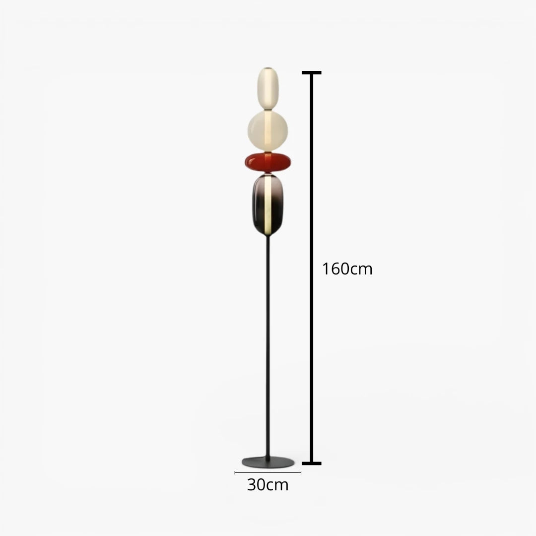 Lampe Sur Pied En Verre