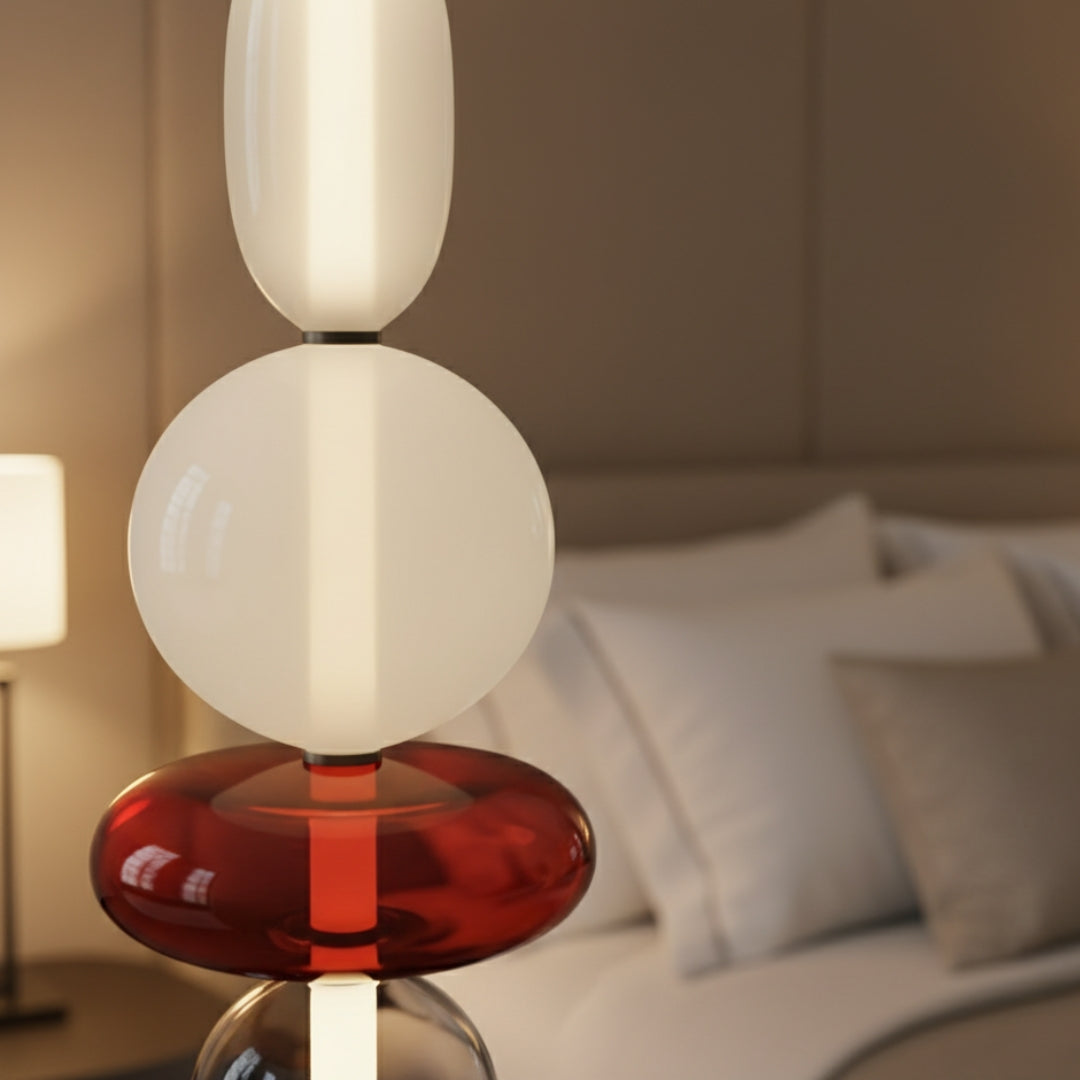 Lampe Sur Pied En Verre