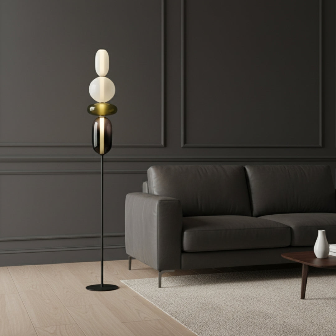 Lampe Sur Pied En Verre