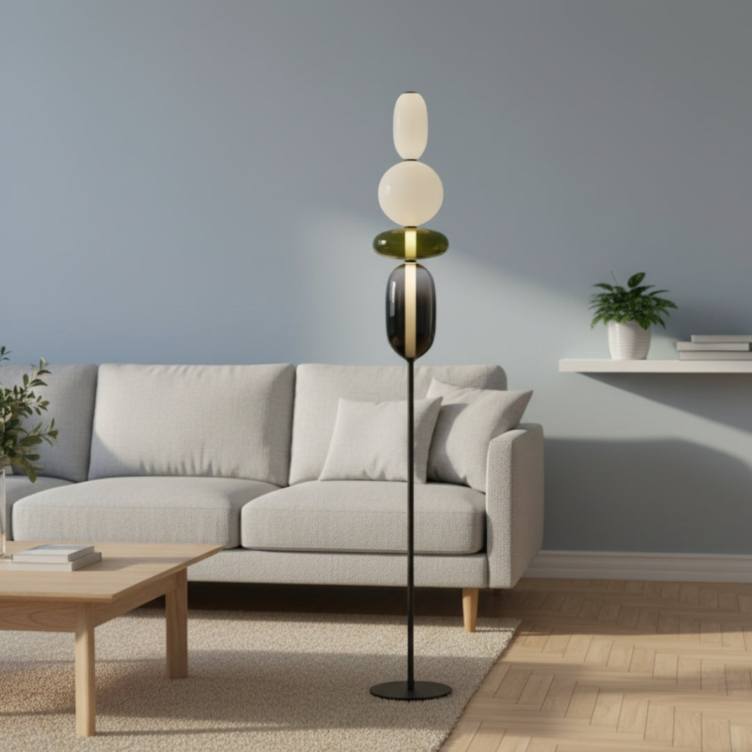 Lampe Sur Pied En Verre