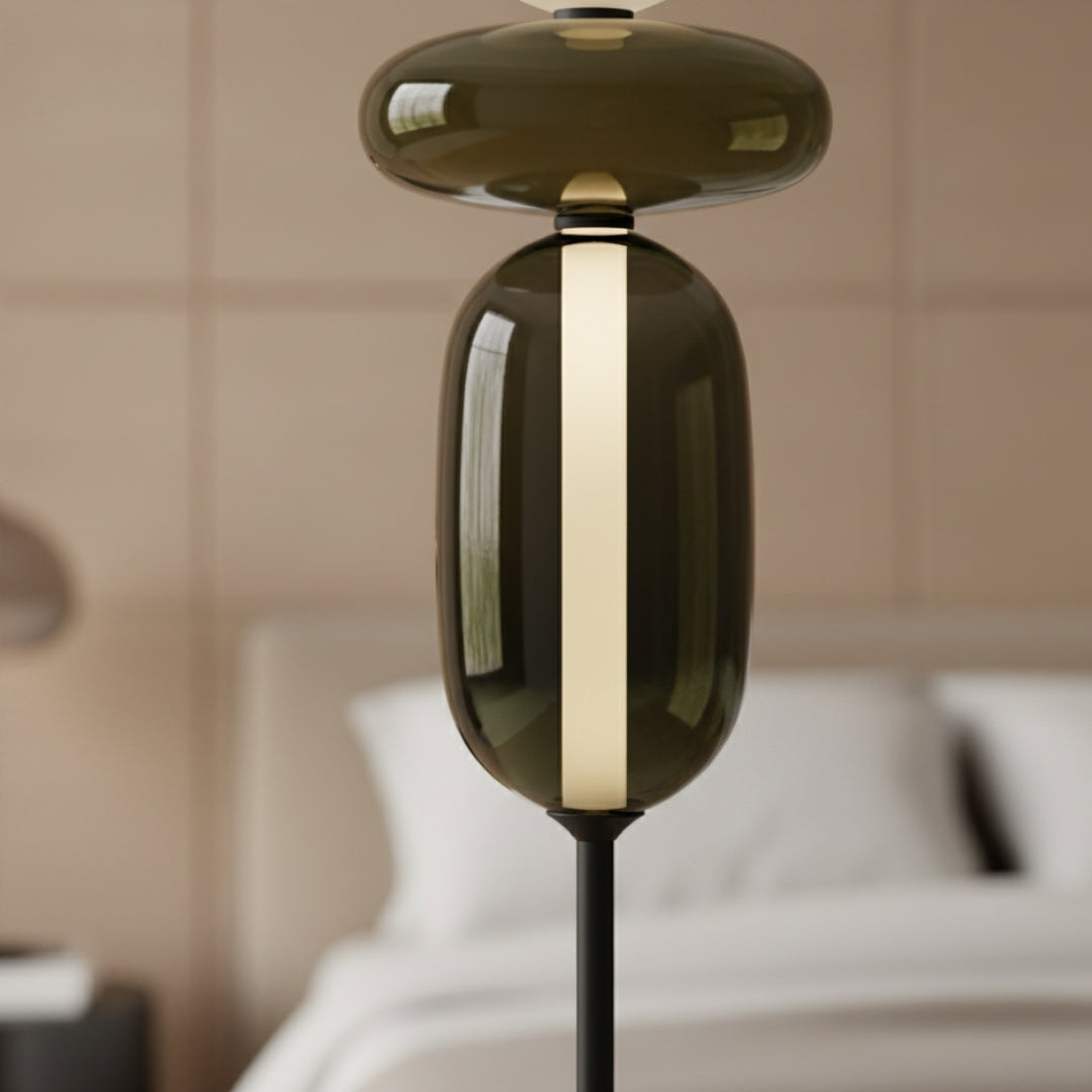 Lampe Sur Pied En Verre