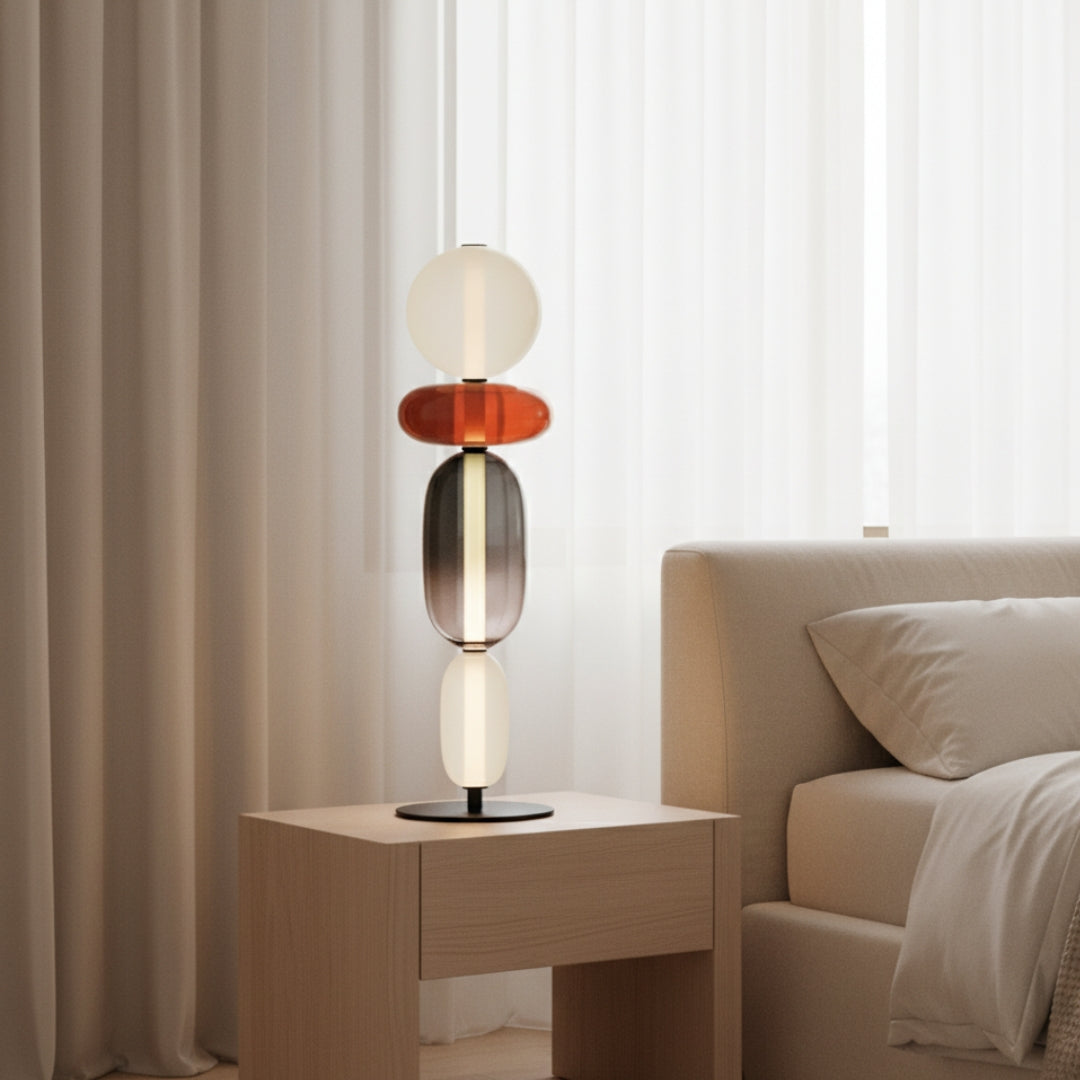 Lampe Sur Pied En Verre