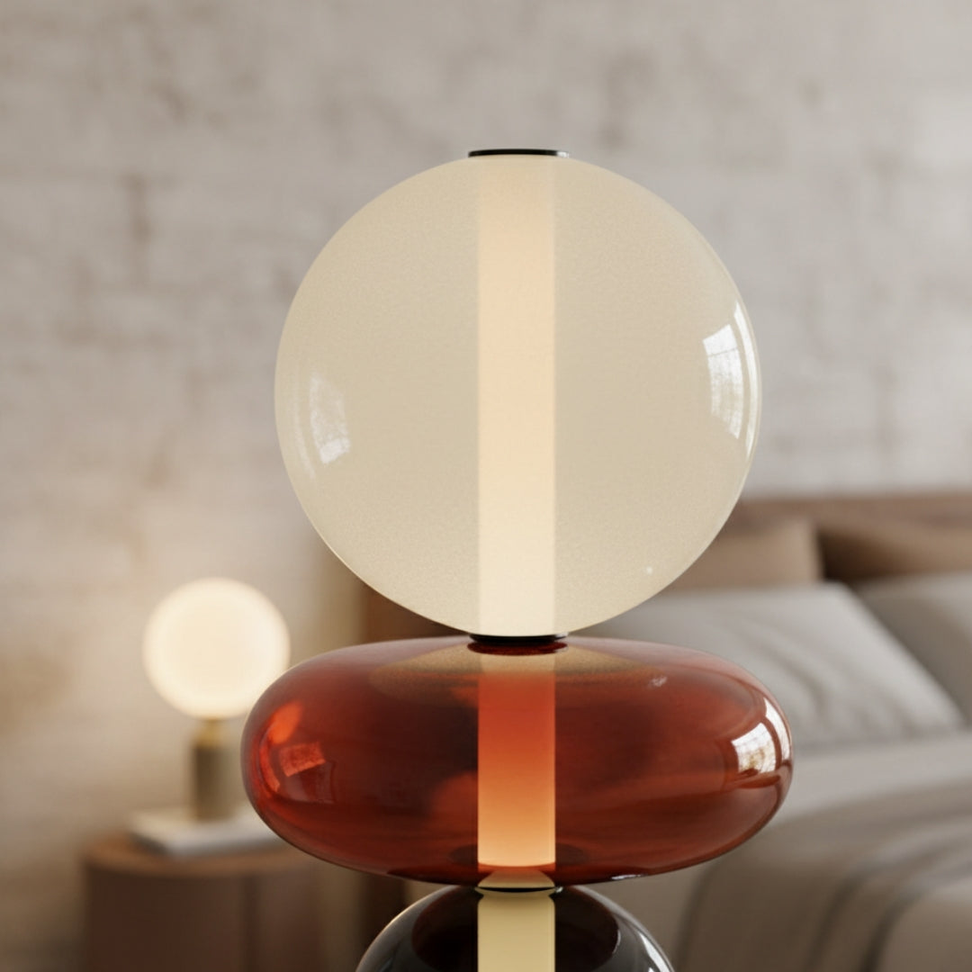 Lampe Sur Pied En Verre