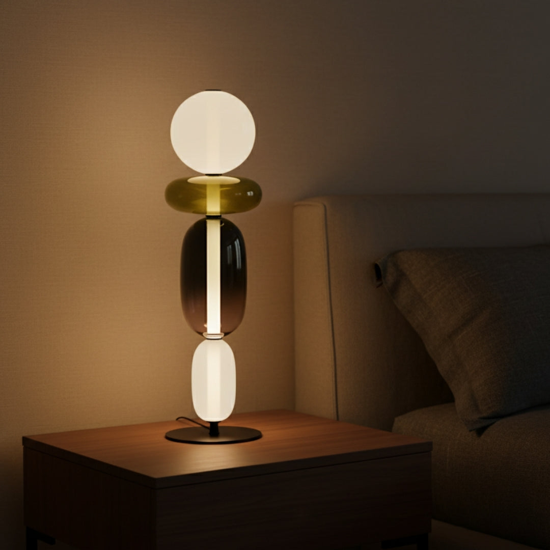 Lampe Sur Pied En Verre