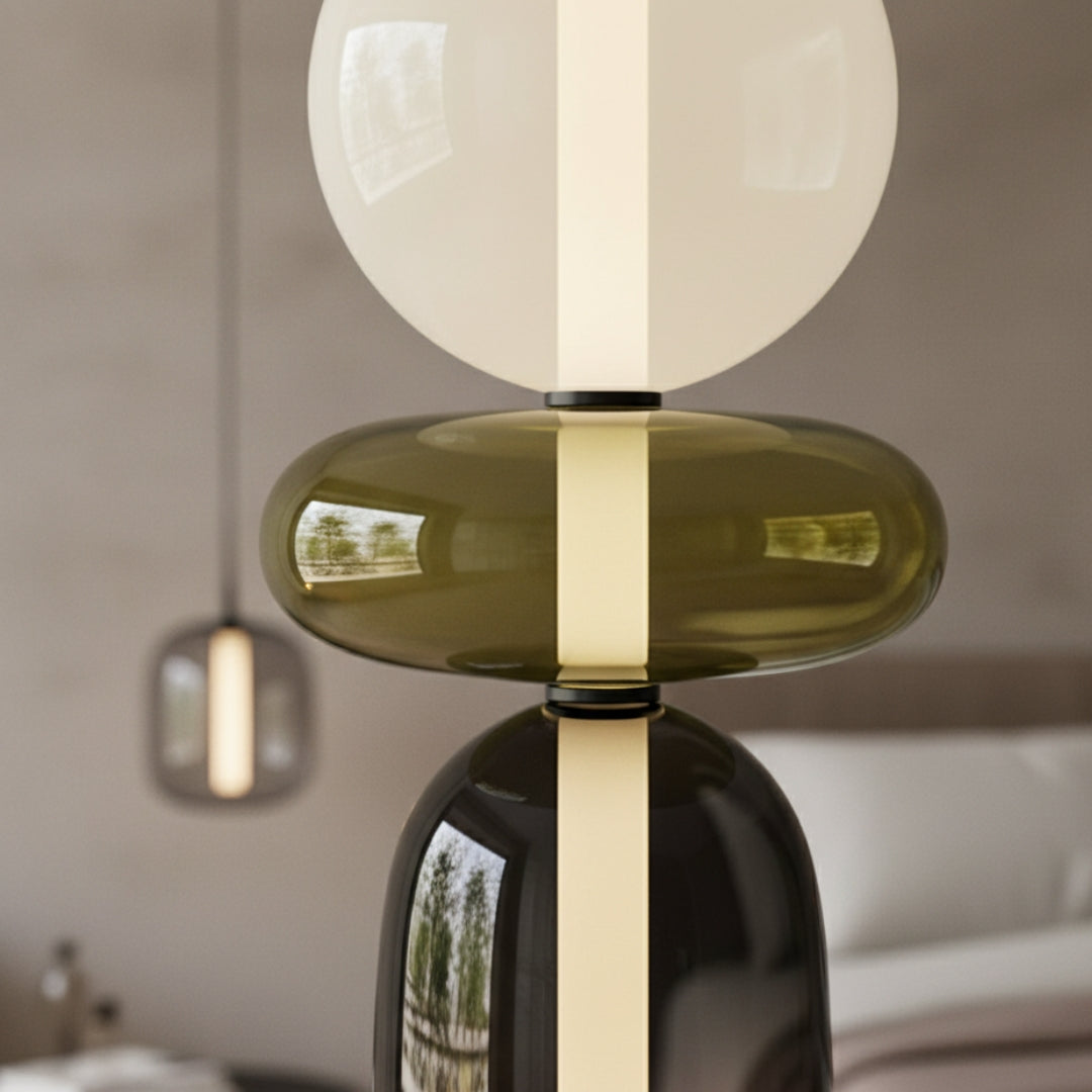 Lampe Sur Pied En Verre