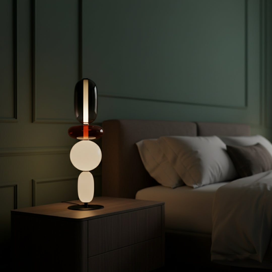 Lampe Sur Pied En Verre
