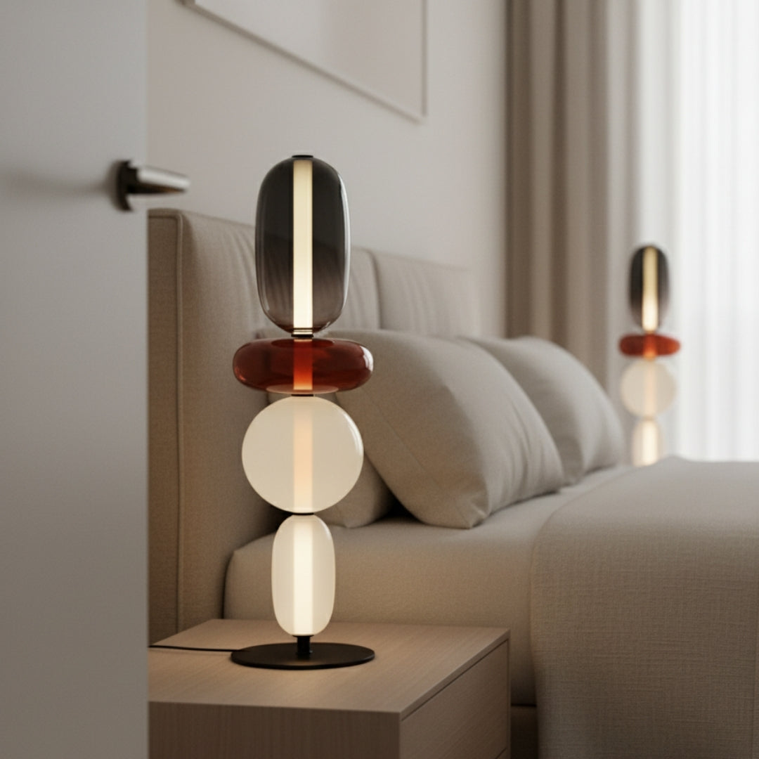 Lampe Sur Pied En Verre