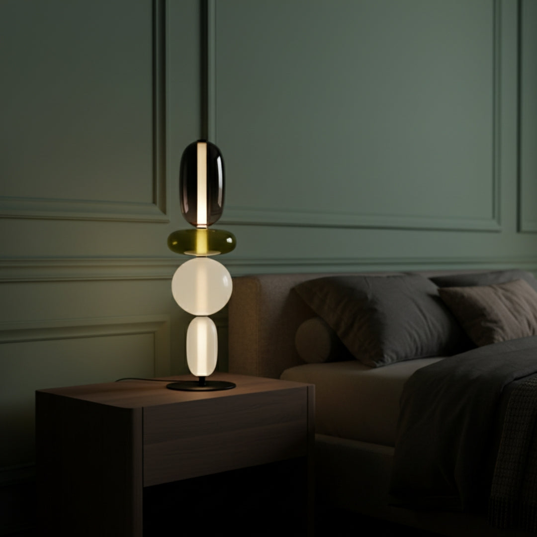 Lampe Sur Pied En Verre