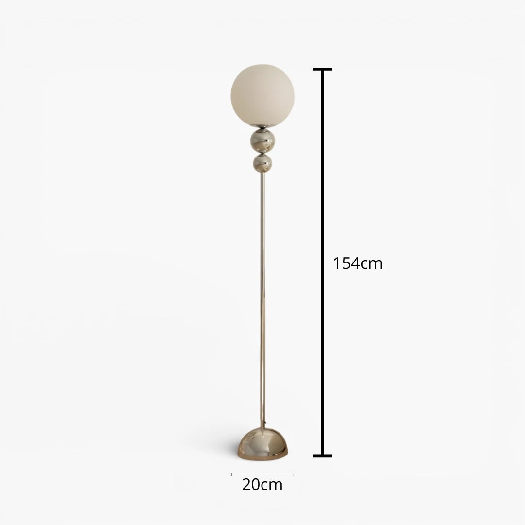 Lampe Sur Pied Globe En Verre