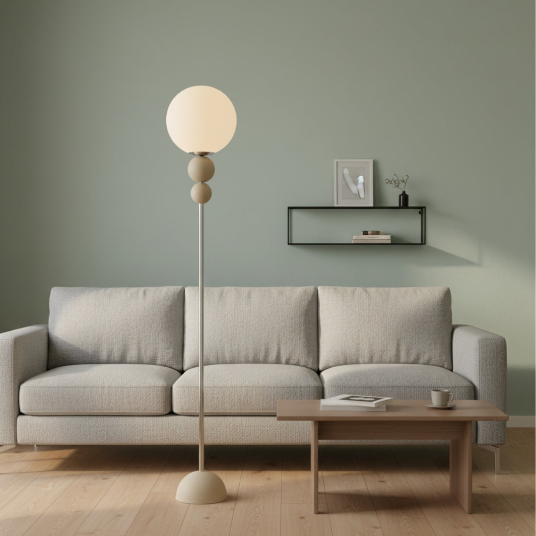 Lampe Sur Pied Globe En Verre