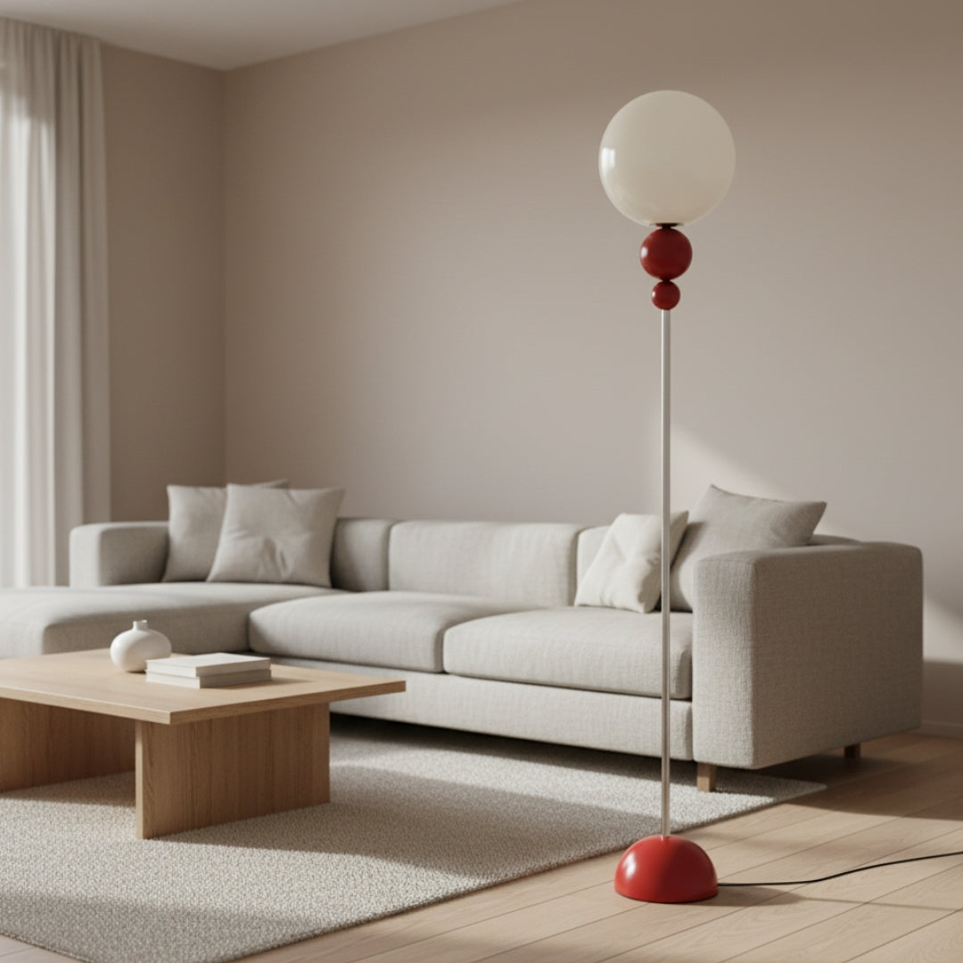 Lampe Sur Pied Globe En Verre