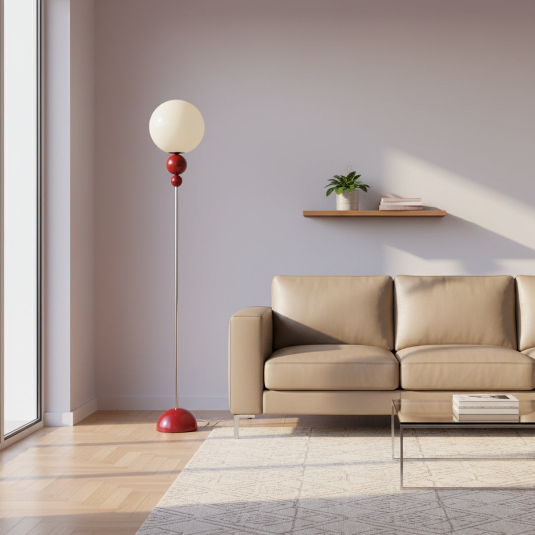 Lampe Sur Pied Globe En Verre