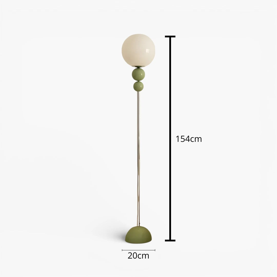 Lampe Sur Pied Globe En Verre