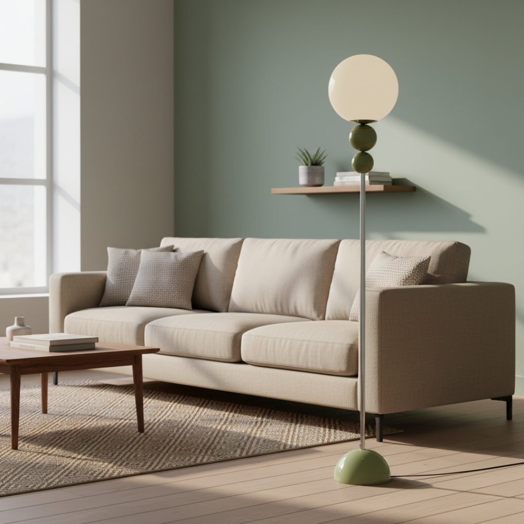 Lampe Sur Pied Globe En Verre