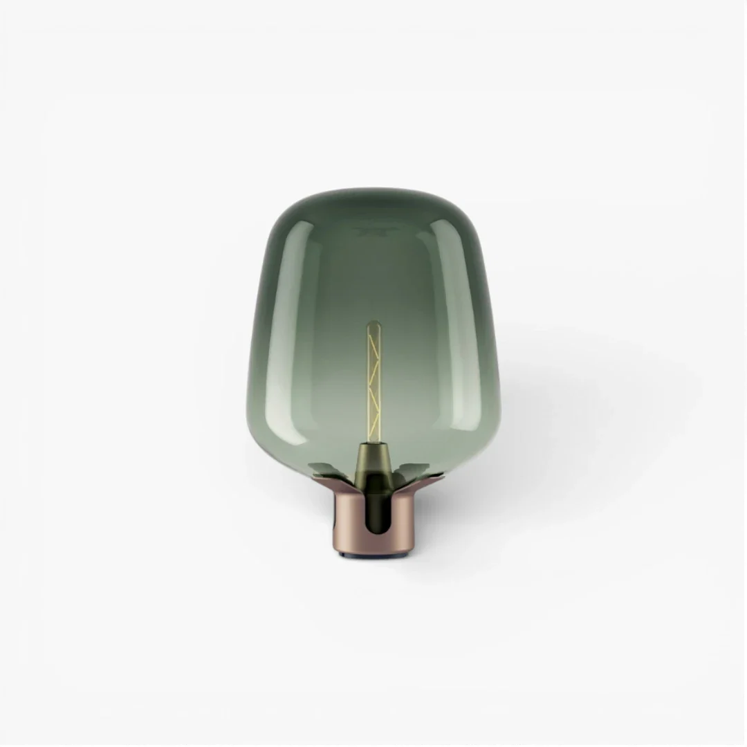 Lampe De Chevet Ancienne En Verre