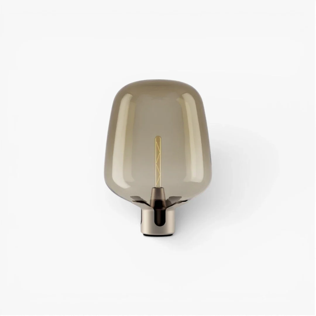 Lampe De Chevet Ancienne En Verre