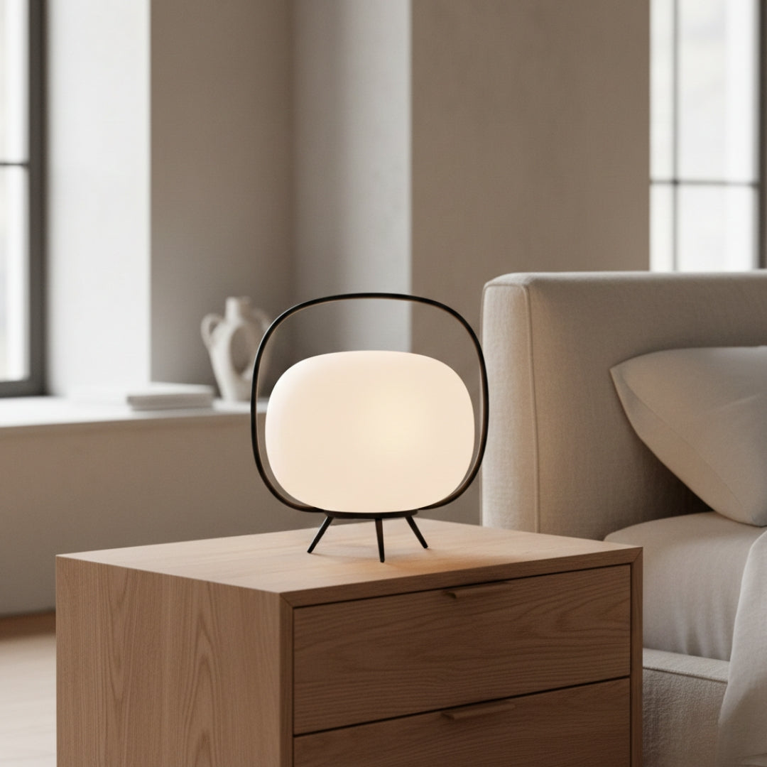 Lampe De Chevet Art Deco En Verre