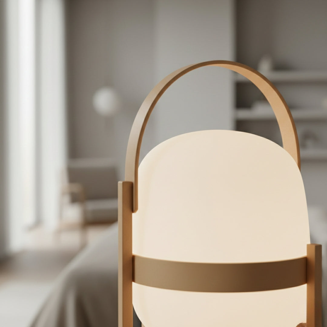 Lampe De Chevet Bois Style Japonais