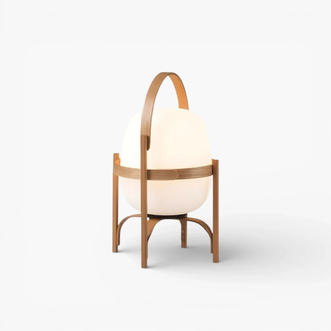 Lampe De Chevet Bois Style Japonais