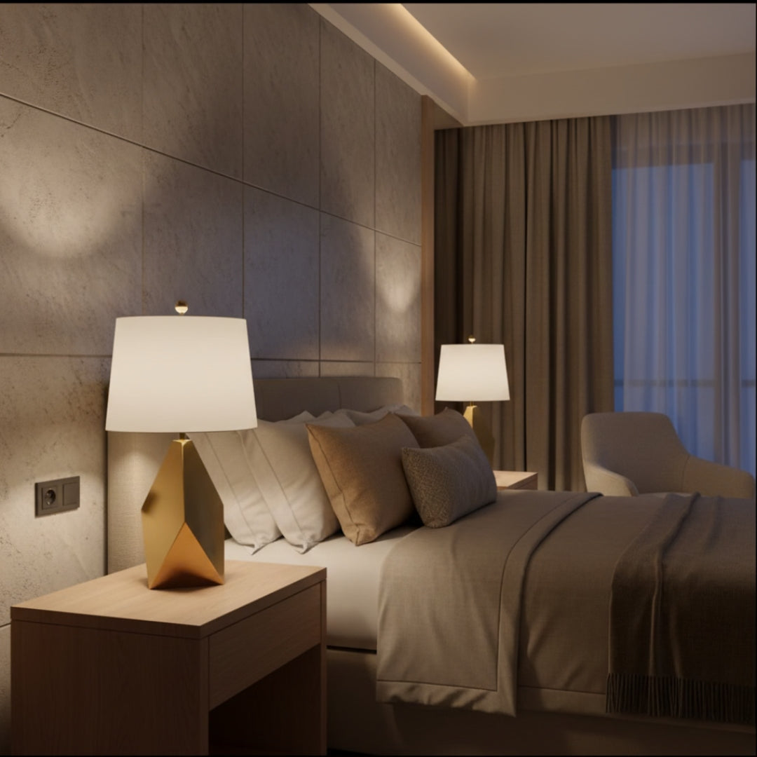 Lampe De Chevet Diamant Gold