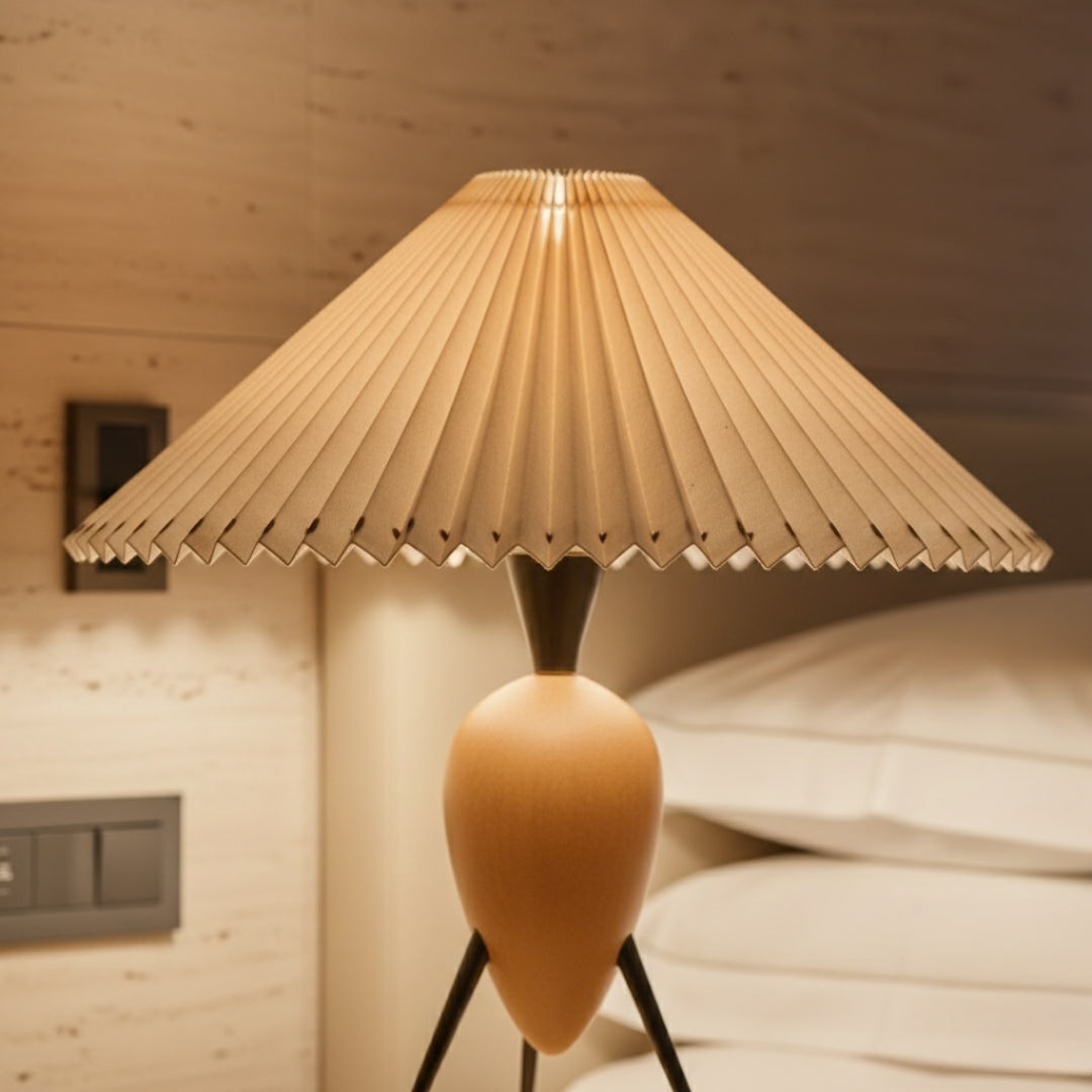 Lampe De Chevet Plissée