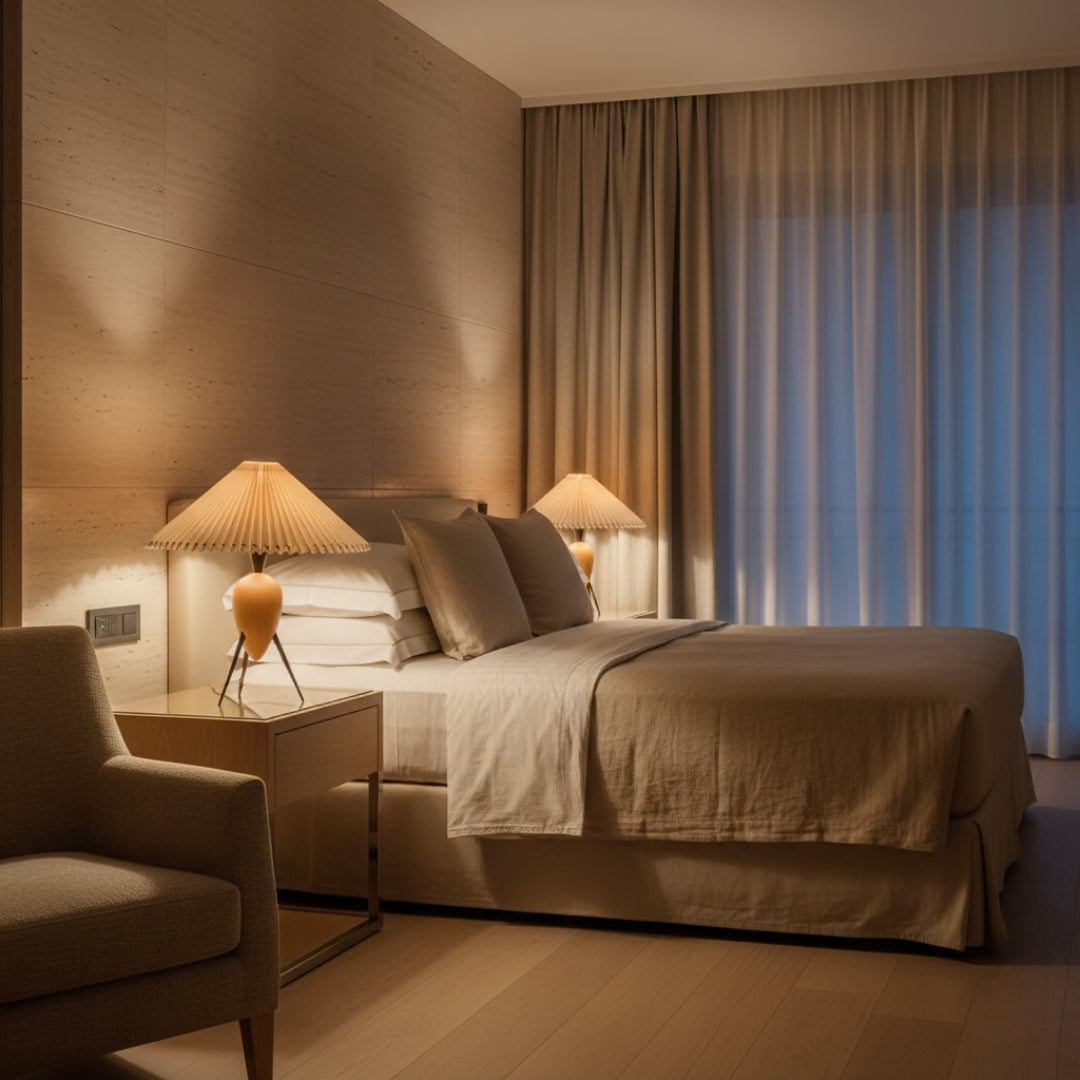 Lampe De Chevet Plissée