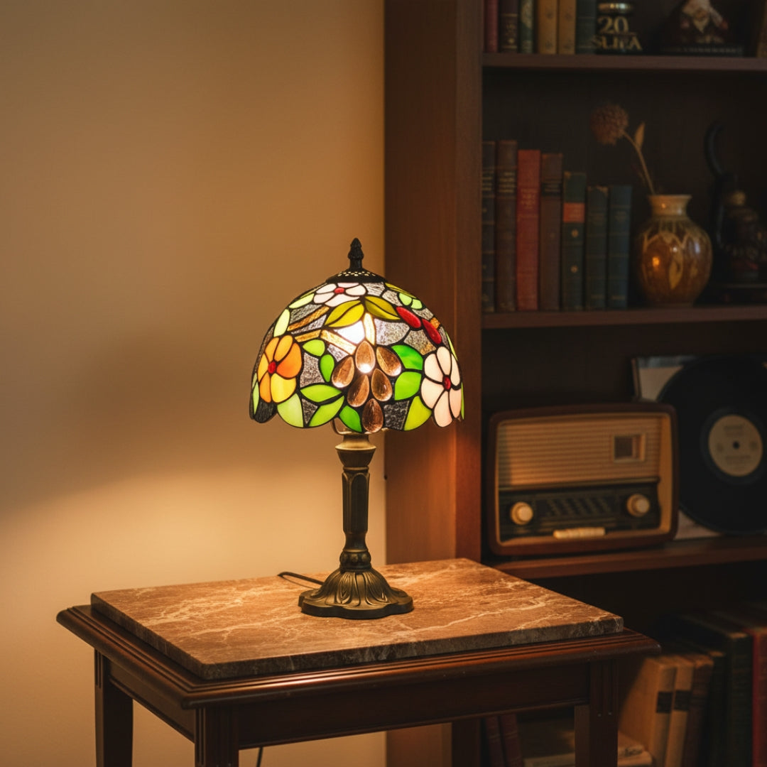 Lampe De Chevet Tiffany Florale