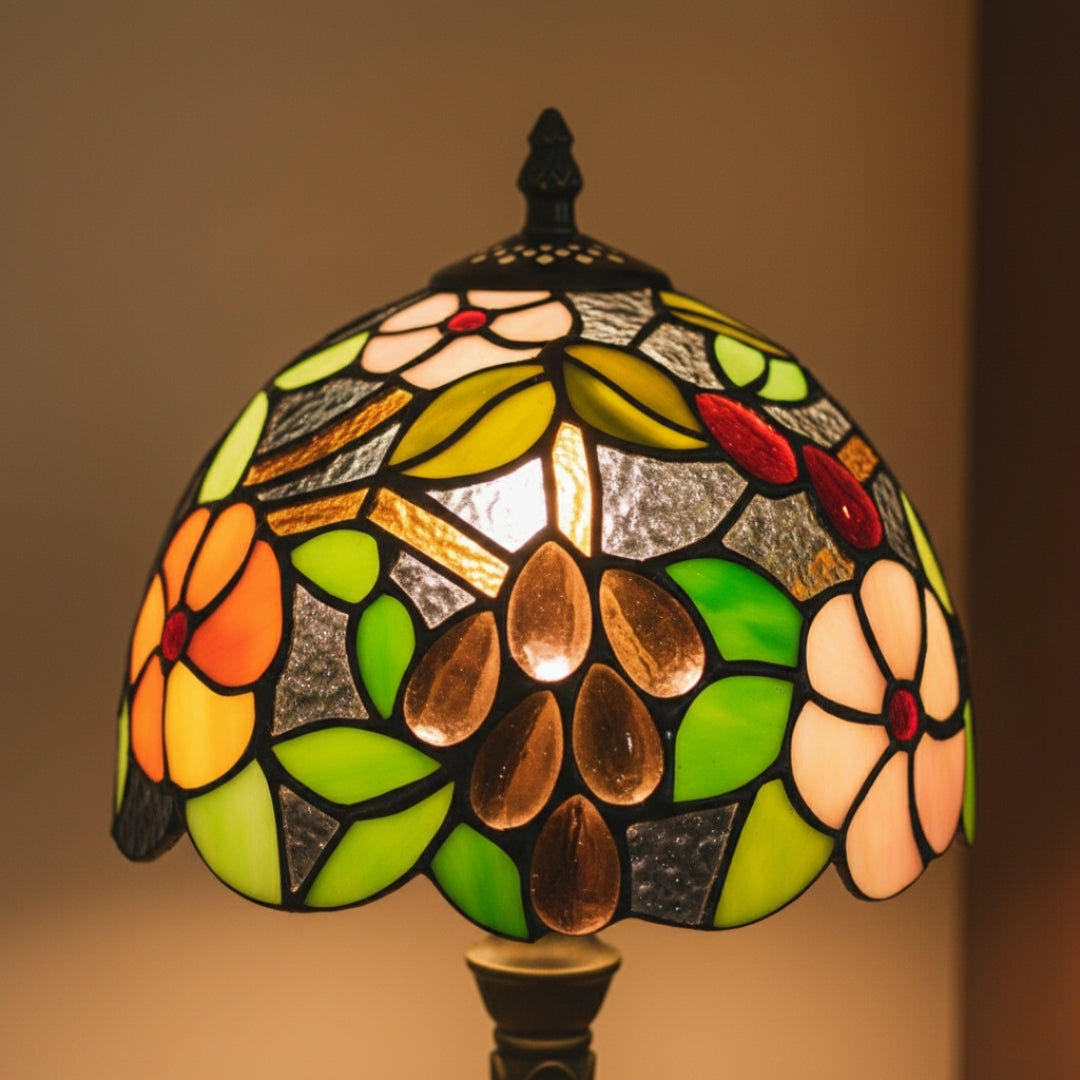 Lampe De Chevet Tiffany Florale