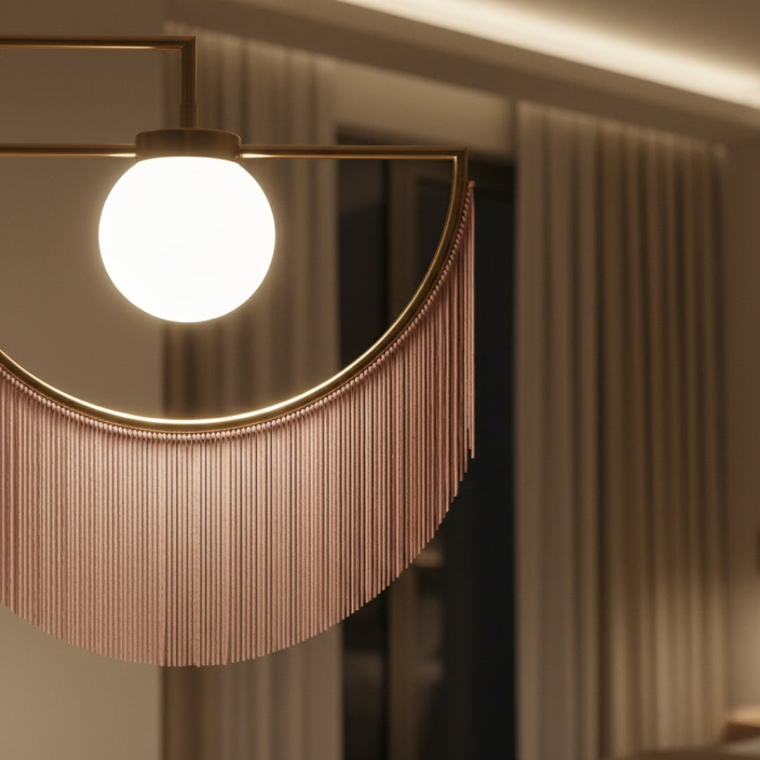 Lampe Sur Pied A Frange