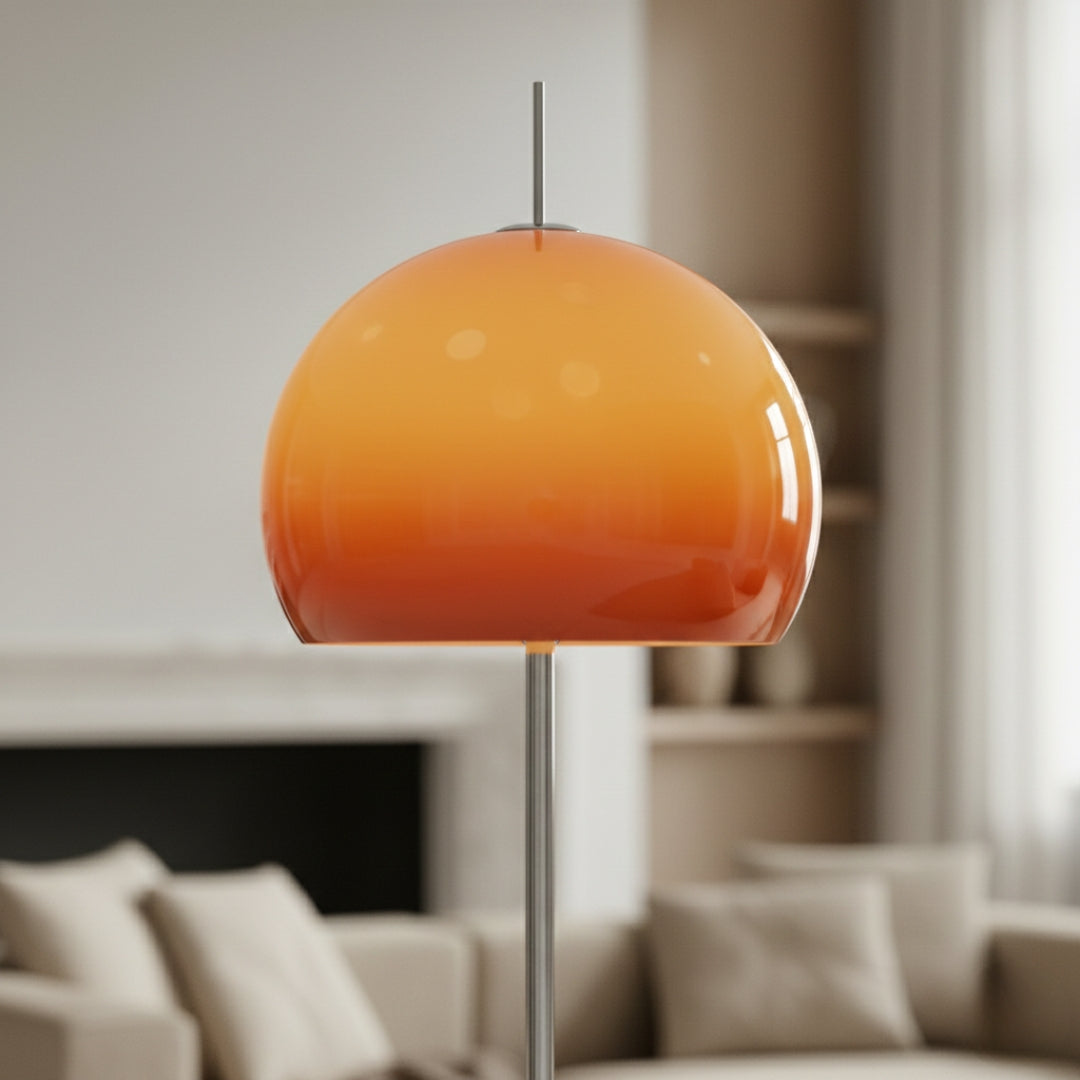 Lampe Sur Pied Abat-jour En Verre