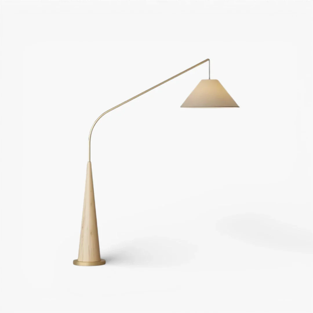 Lampe Sur Pied Abat Jour Bois