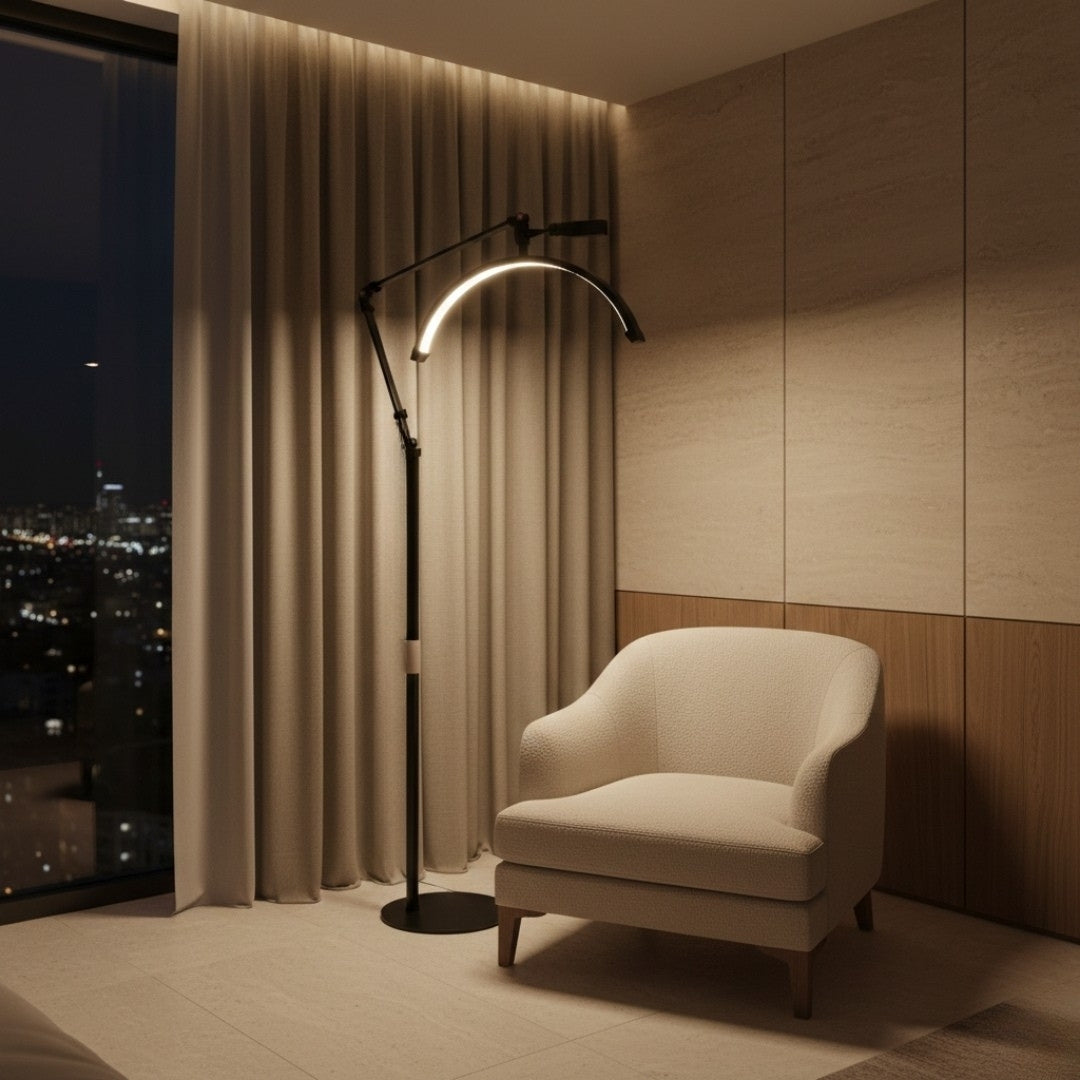 Lampe Sur Pied Demi Lune