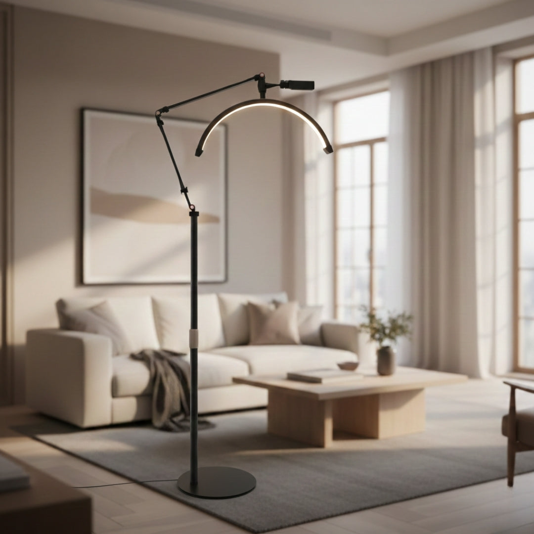 Lampe Sur Pied Demi Lune