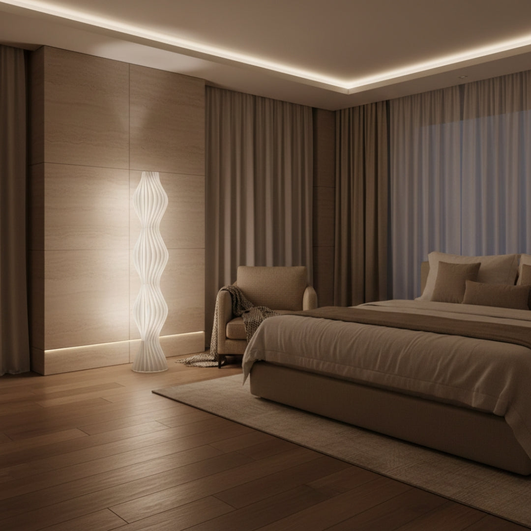 Lampe Sur Pied Design Blanche