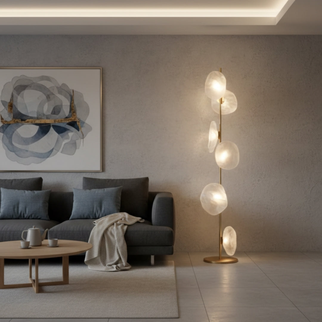 Lampe Sur Pied Design Fleurs